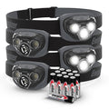 Energizer LED Headlamps PRO260 (4-Pack) IPX4 Water Resistant Headlamps High-Performance Head Light for Outdoors Camping Running Storm Survival LED Light for Emergencies (Batteries Included)
