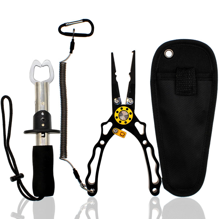 Fishing Pliers & Fish Lip Gripper Set
