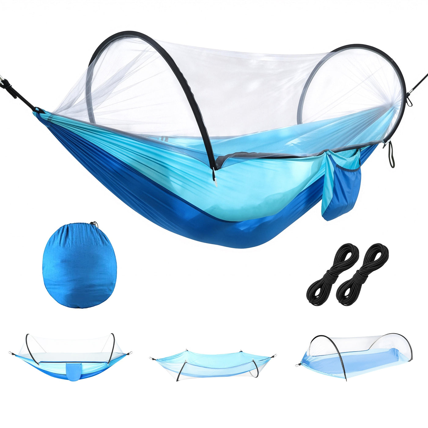 1Pc  Camping Hammock With Mosquito Net Portable Hammock
