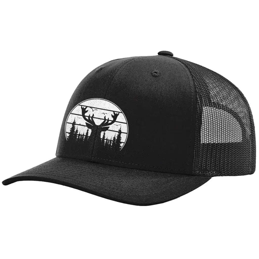 Deer Color Embroidered Trucker Hat