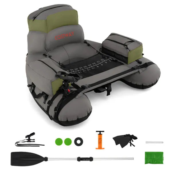 Inflatable Fishing Float Tube – 350lb, Dual Chamber