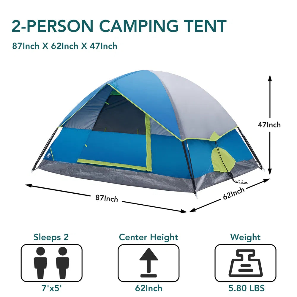 2-4 Person Camping Tent With Tent Fly