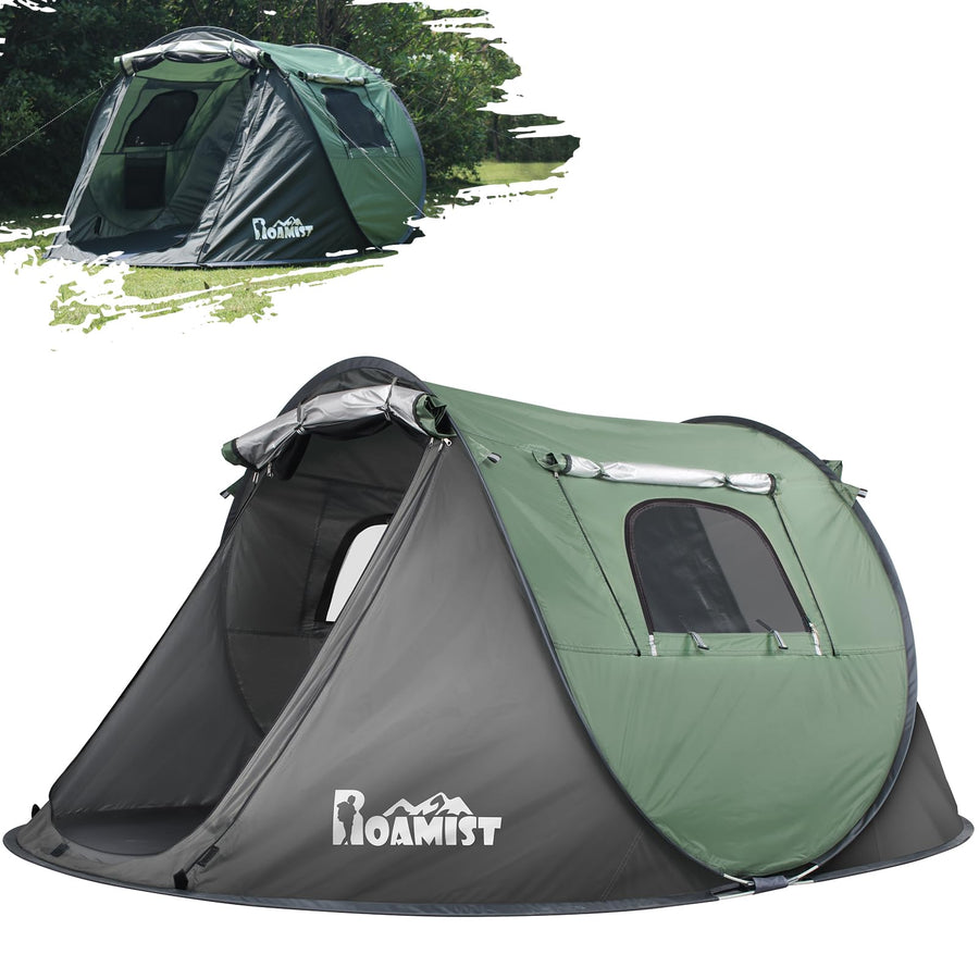 ROAMIST 2 Person Easy Pop Up Camping Tent