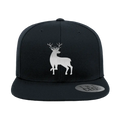 Deer Color 2 Embroidered Flat Bill Hat