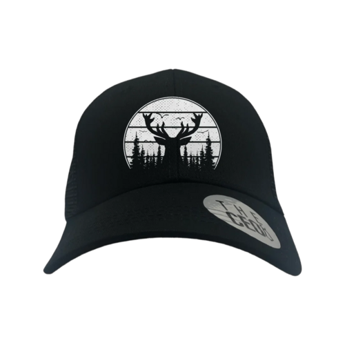 Deer Color Embroidered Trucker Hat