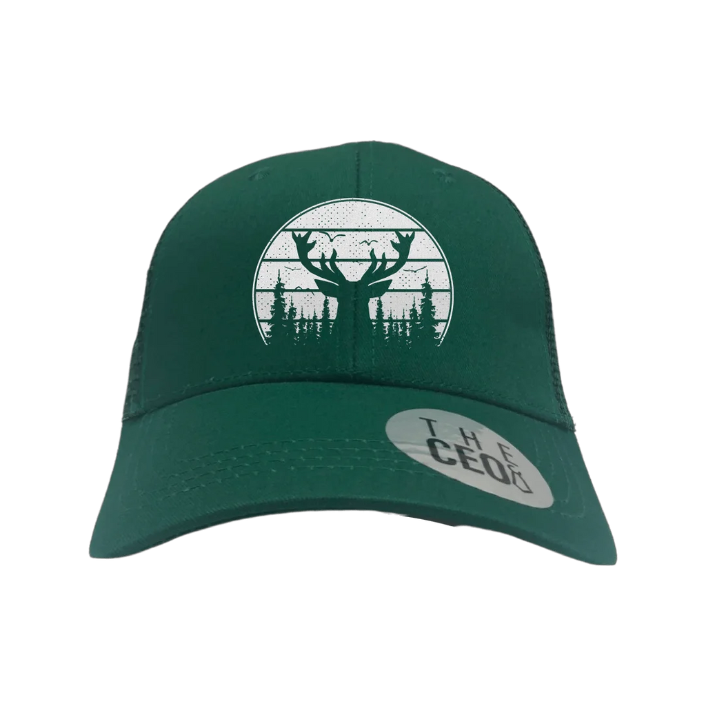 Deer Color Embroidered Trucker Hat